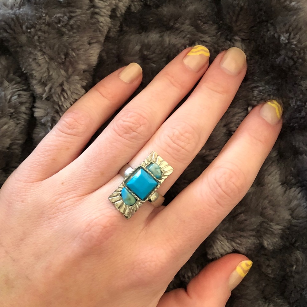 Turquoise silver ring